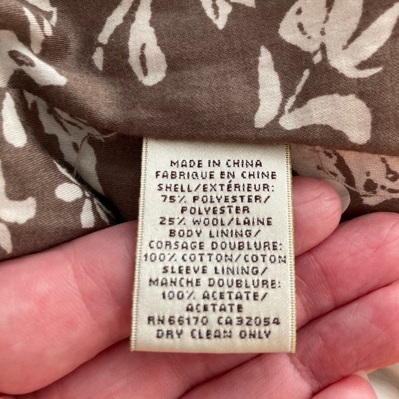 Anthropologie Elevenses wool blend ruffle blazer SZ 12 - Picture 7 of 8